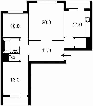 Здам свою 3х кімн. квартиру у Києві, Солом’янський, Кадетський Гай Киев
