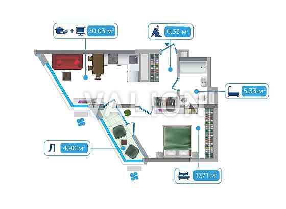 Продаж 1 кімнатної квартири в ЖК "Зарічний", будинок 8 Киев