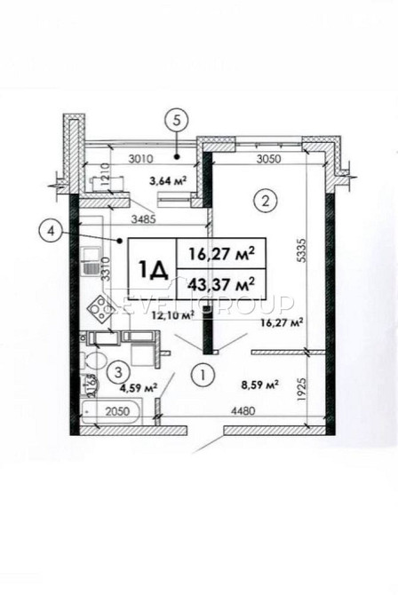 Продаж 1 к квартири в ЖК Медовий, Соломʼянський р-н, Без ремонту Киев - изображение 4