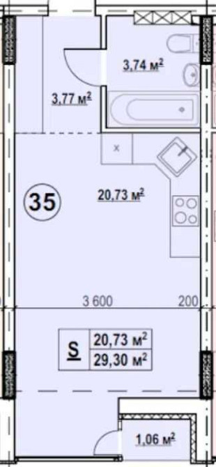 Квартира  в Дарницькому районі, в пішій доступності від парку Киев - изображение 1