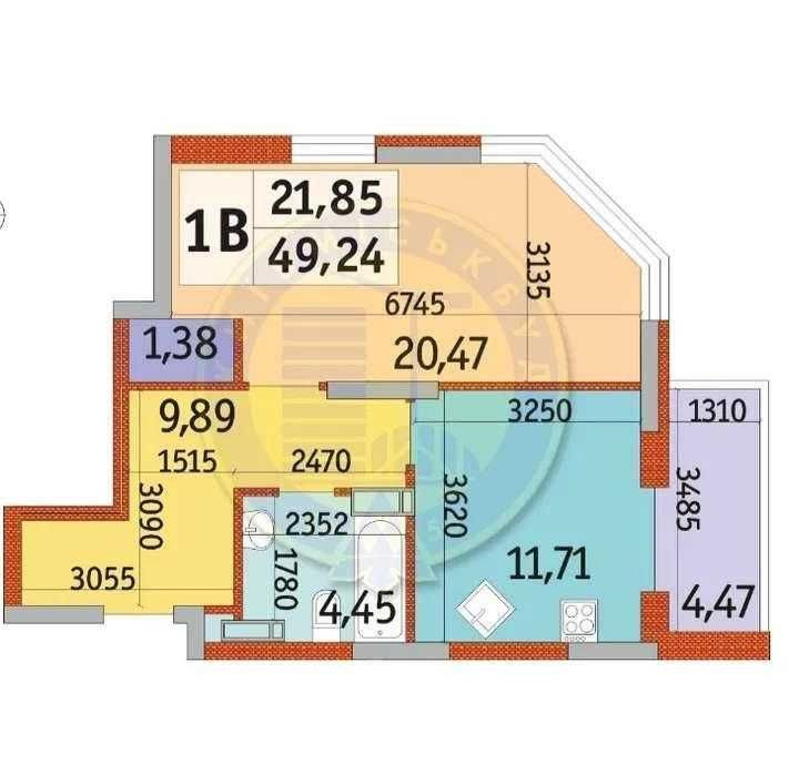 Терміновий продаж! ЖК Райдужний, Кибальчича, 1Б  49 м2 Киев - изображение 4