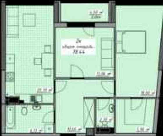 Бомбезная 2 к квартира в ЖК Атмосфера 78 кв. м. Одесса