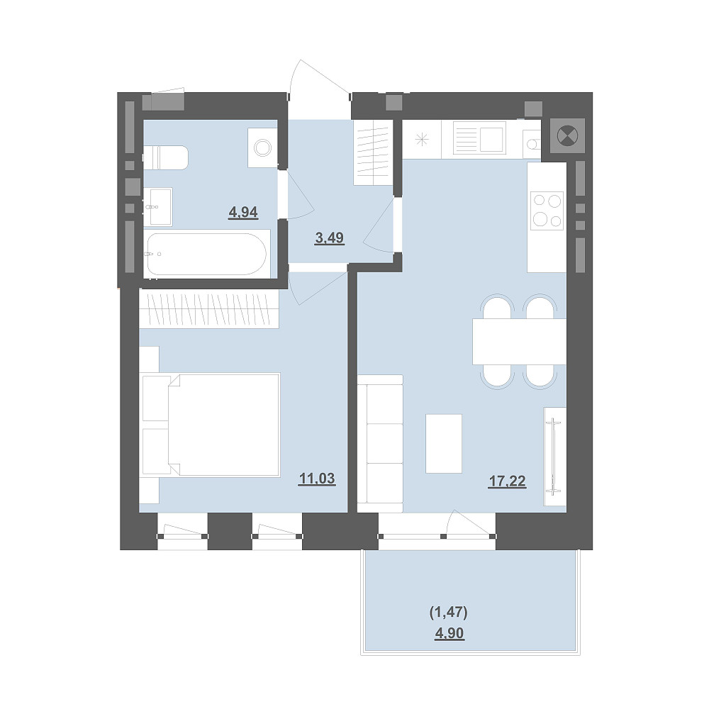 Продаж(Єоселя) 1-кімнатної квартири 38 м2 Пустомити (9км.від Львова) Пустомыты - изображение 2