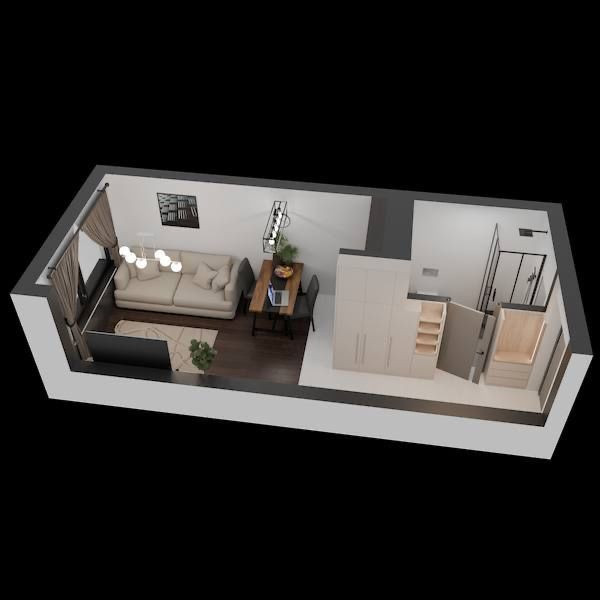 Однокімнатна квартира | метро Теремки | Нова Англія | Смарт квартира Киев - изображение 1