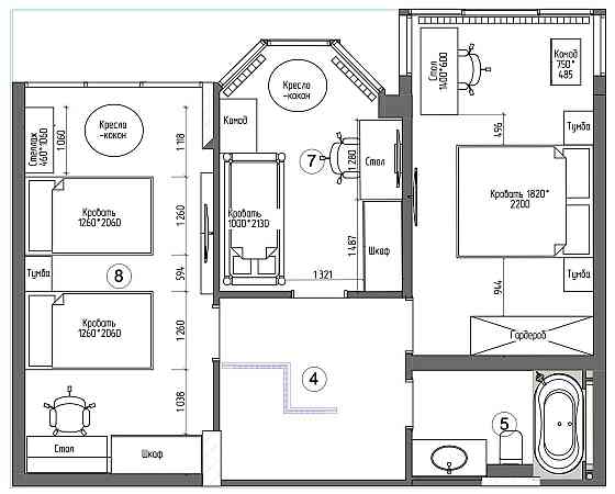 ПЕРЕУСТУПКА ВІД ВЛАСНИКА! Пентхаус із терасою 120 м² в ЖК Гранд Бурже Буча