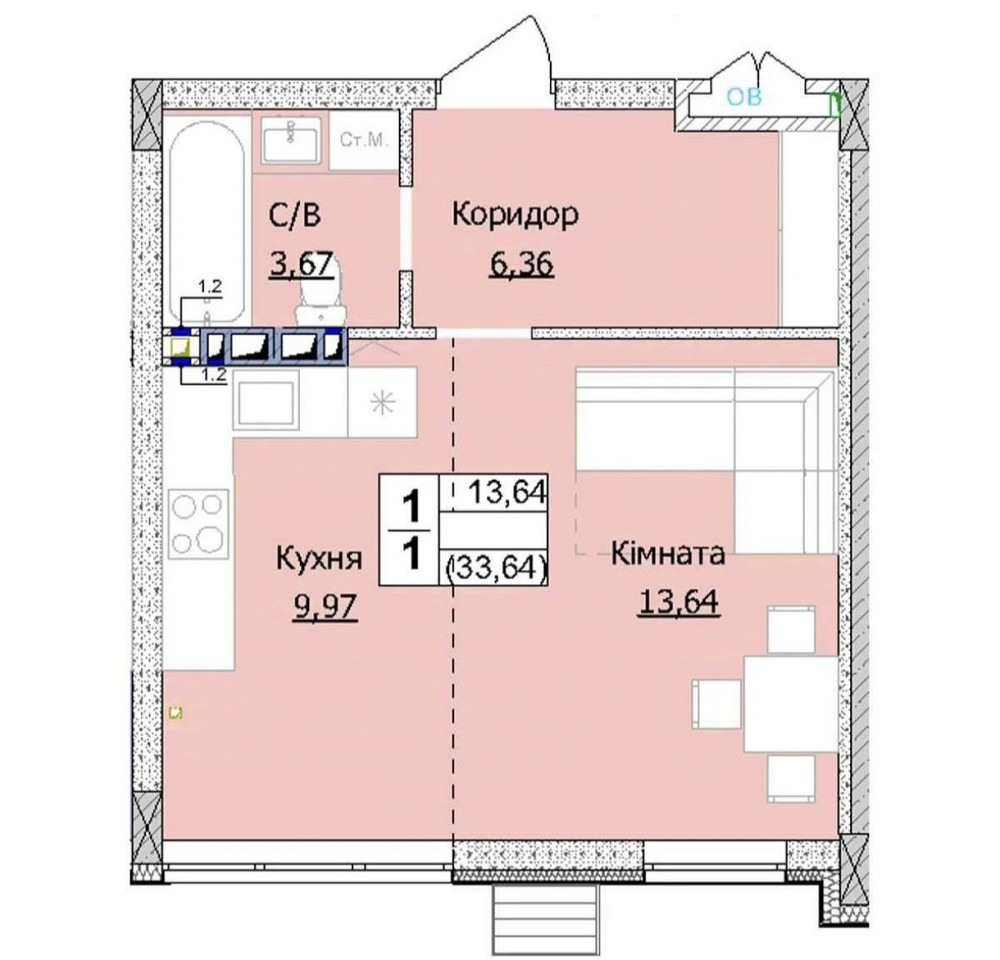 Продам квартиру в новострое, Гостомель. Студия Гостомель - зображення 7
