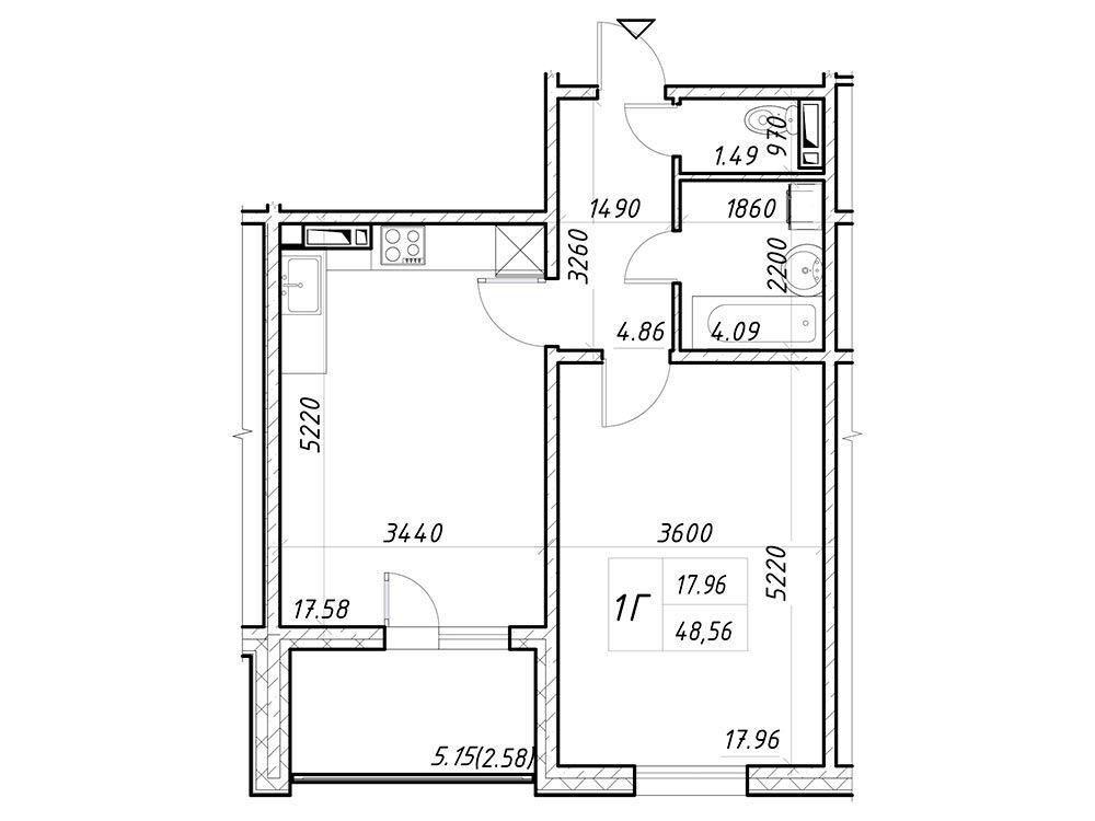 Продаж 1  комн Жк Деснянский! Сдача 2025г Київ - зображення 3