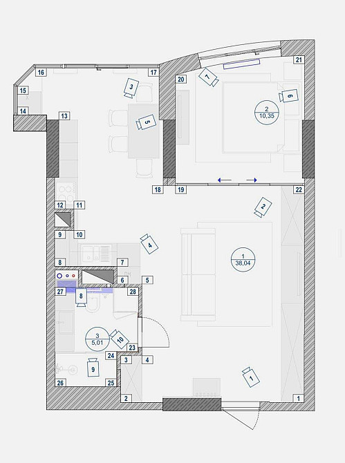 Видова, однокімнатна простора квартира 53,4 м.кв. ЖК Solo Park Киев - изображение 3