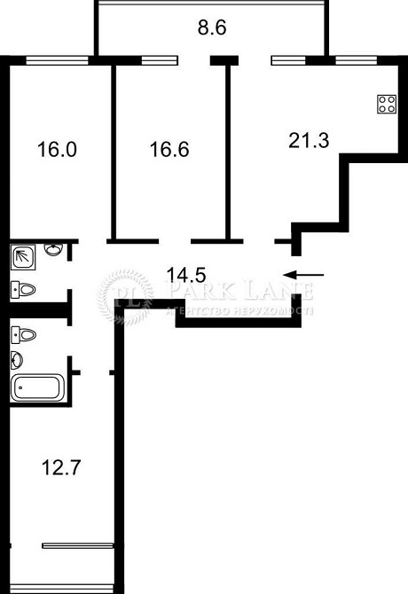Продаж 3 кімн кв 96 кв.м ЖК Варшавський 2 Крістерів родини, 14в Киев - изображение 5