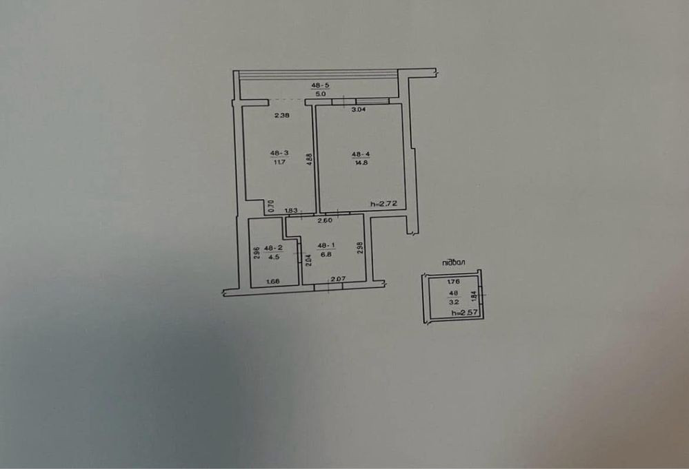 1-км квартира з правом власності-43м2 /з підвалом-3,2м2/ будинок здано Дубляны (Самборский р-н) - изображение 2