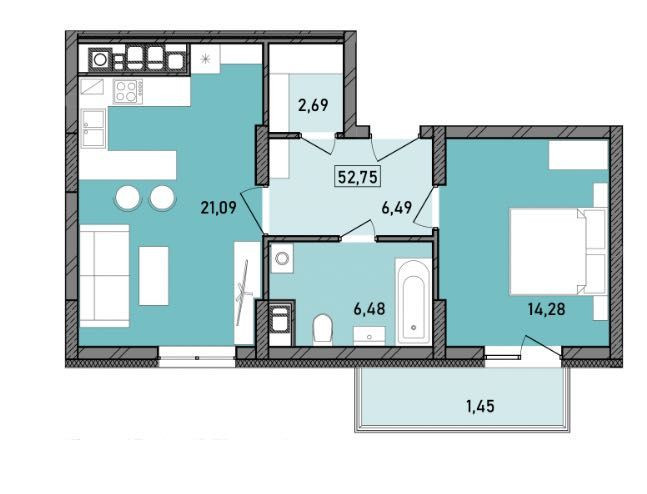 Продаж 1 кімнатної квартири ЖК PRAUD Select, Клепарівська Львів - зображення 6