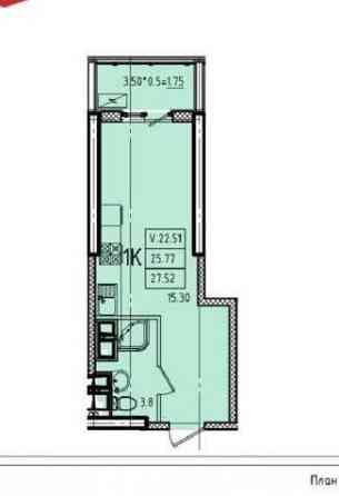 Последняя студия в Аркадии Эллада 5. Рассрочка на 33 мес. 0% комиссии Одесса