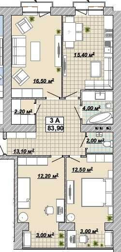 Дешево,  Центр,3-кімн.,82м.кв,по Княгинен(Галицька) Ивано-Франковск - изображение 4