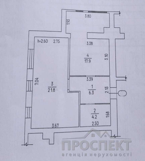 Квартира з можливістю перепланування в 2х.кімнатну. Лагуна Черкассы - изображение 7