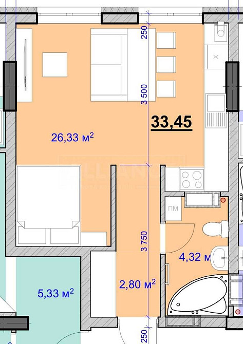 Продається 1-кімнатна квартира. Готова до ремонту. Ивано-Франковск - изображение 2