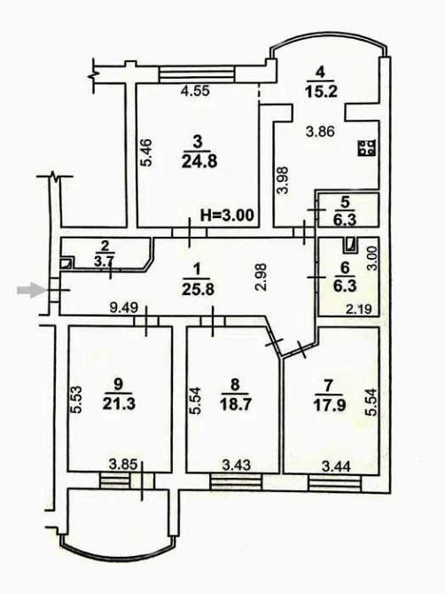 Велика 4к квартира 150м, Оболонь, Мінська, без % Kyiv - photo 7