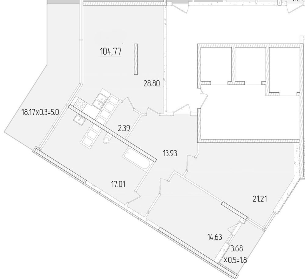 Продам квартиру 60 Жемчужина Кадор Краснова терраса 110 метров Одесса - изображение 7
