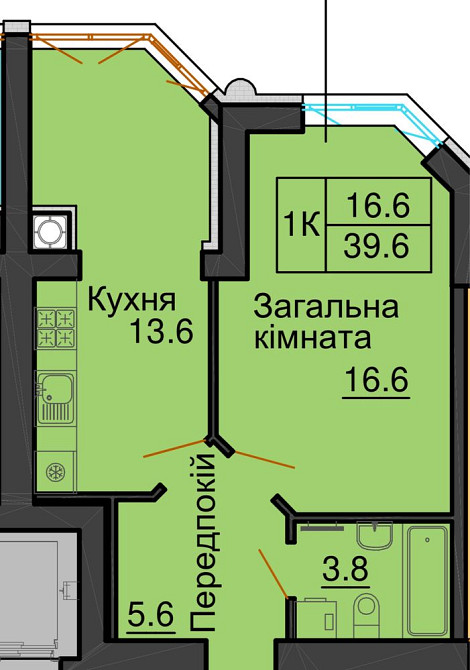 1 к квартира, від забудовника Мартинова А.М.ЖК Софія Резиденція Софиевская Борщаговка - изображение 1