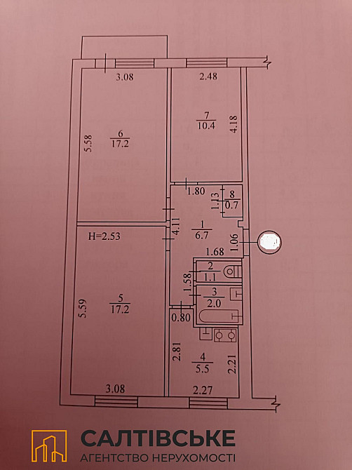 8602-ЕК Продам 3к квартиру на Салтовке  Студенческая 606 м/р Харьков - изображение 8