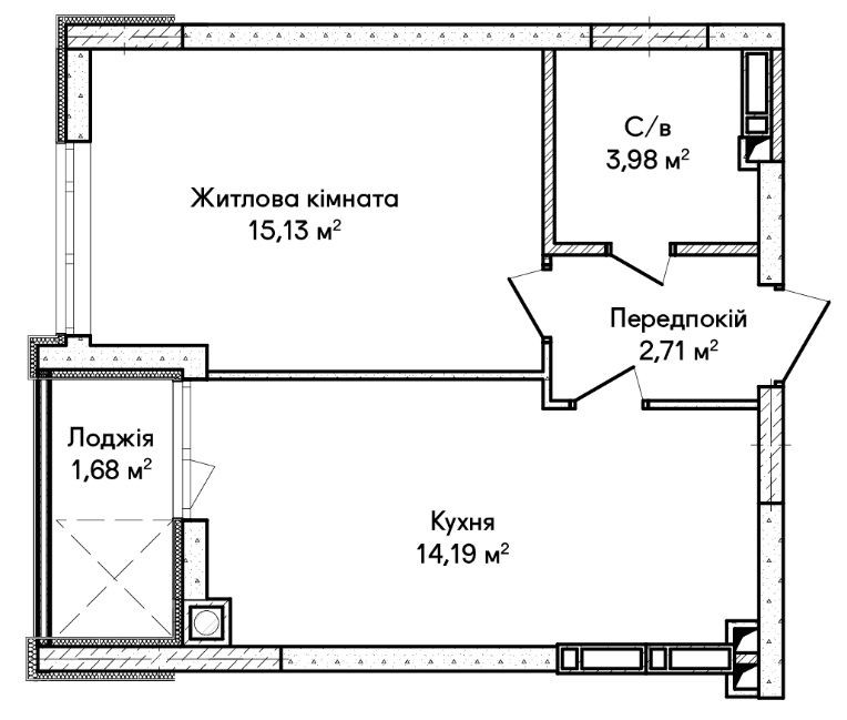 ЖК Синергія Сіті! Стильна однокімнатна квартира з ремонтом! Ирпень - изображение 8