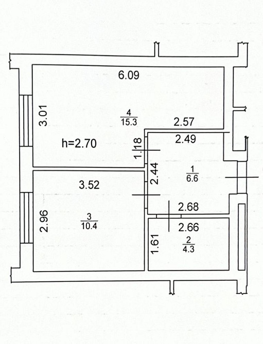 ЖК «Центральний 2» однокімнатна 43,000$ Ірпінь - зображення 5
