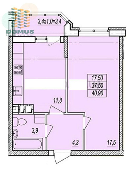 1к квартира 41 м2 ЖК Прохоровский квартал, Молдаванка! Одесса - изображение 2