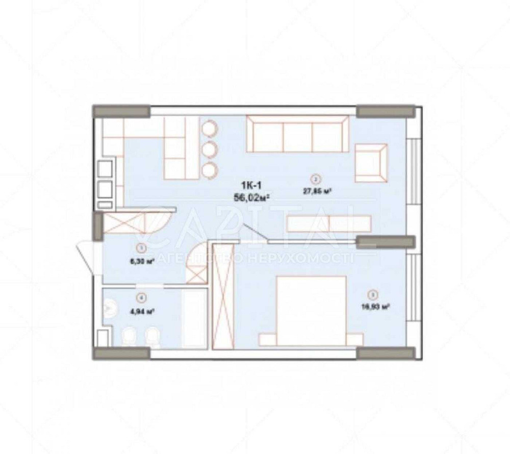 Продаж 1кім 56м2 в ЖК Edelweiss House Печерськ будинок введений Київ - зображення 2