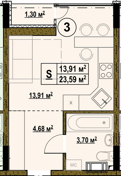 Смарт-квартира біля лісу від забудовника!Київ,м.Бориспільська 5 хв. Киев - изображение 1