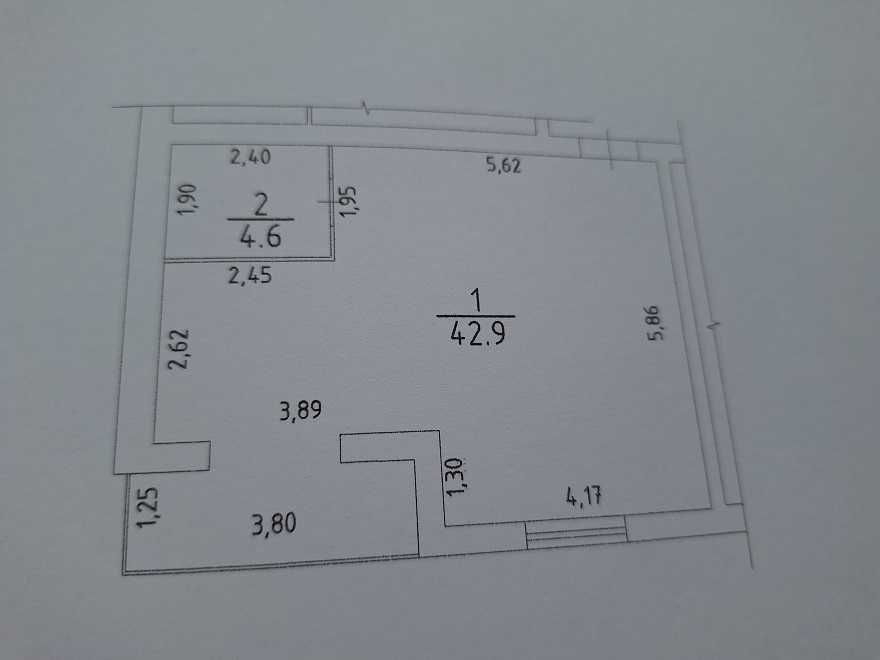 Продаж 1-кім кв, ЖК "Форест", з частковим ремонтом, 47,5м2 Черкаси - зображення 7
