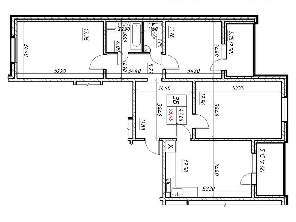 Терміново! ЖК Навігатор-2! 3к 93м2 Оболонь, Мінська Ремонт! Поверх 12 Київ - зображення 6