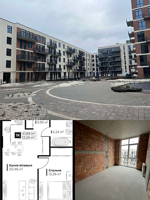 1 кімнатна квартира, Винники.10% для віськових.Розтермінування Винники - зображення 1