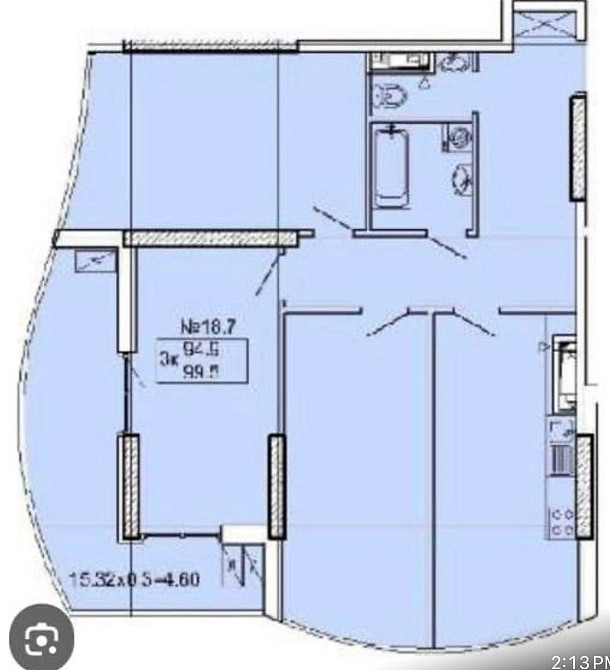 Продам 3 комнатную квартиру в ЖК Корфу 100 кв м.  Вид на море! Одеса - зображення 5