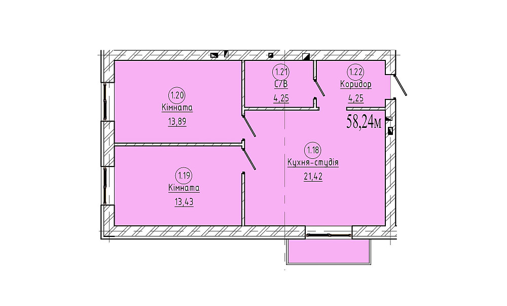 2кім квартира з терасою дружба рйн Братислави Тернопіль - зображення 1