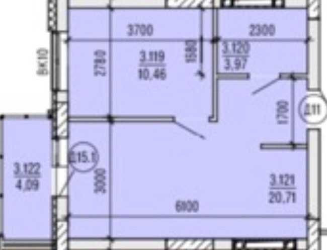 Срочно ! Акварель 4. Дом сдан. Черемушки. 39 м. 3 этаж Одесса - изображение 1