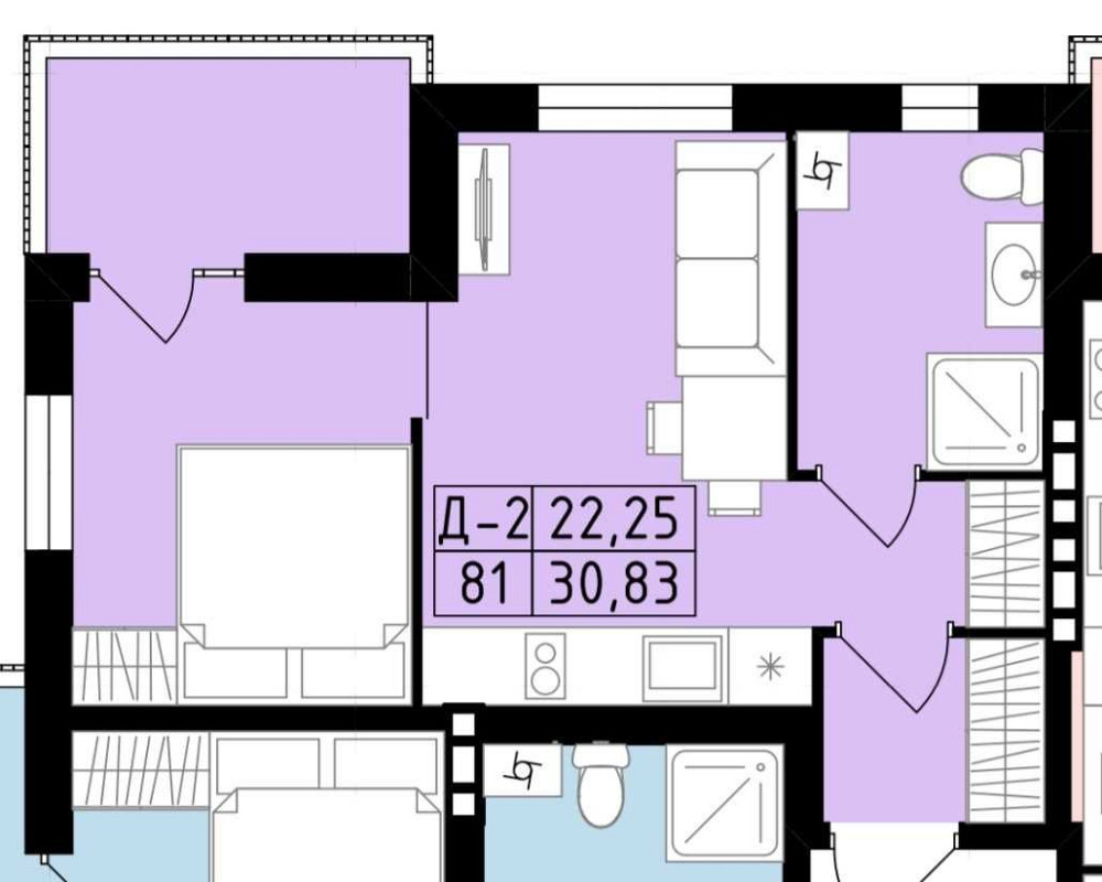 ℹ️ПРОДАЖ 1️⃣-кім. квартири на Замості (Зулінського),РОЗТЕРМІНУВАННЯ‼️ Вінниця - зображення 2