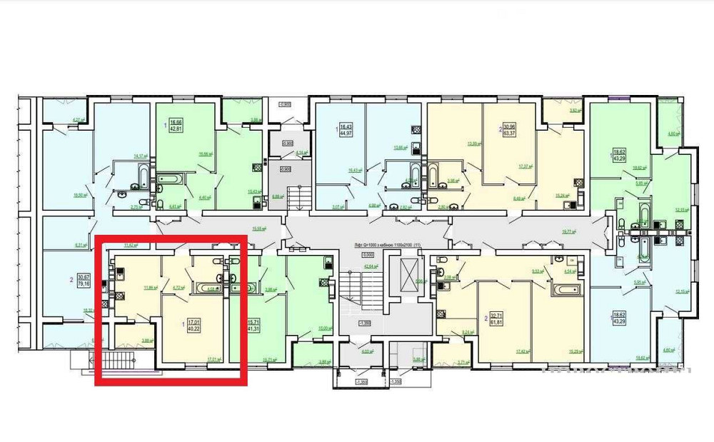 ОТОПЛЕНИЕ! ЛУЧШАЯ ПЛАНИРОВКА! ЖК Сказка Продам 1 комн квартиру 41м2 AB Харьков - изображение 1