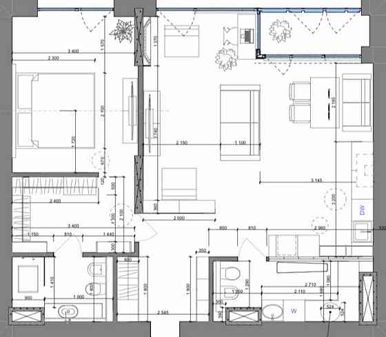 Аренда 2К 81 м2 Французский квартал 2, Маккейна 3а Киев