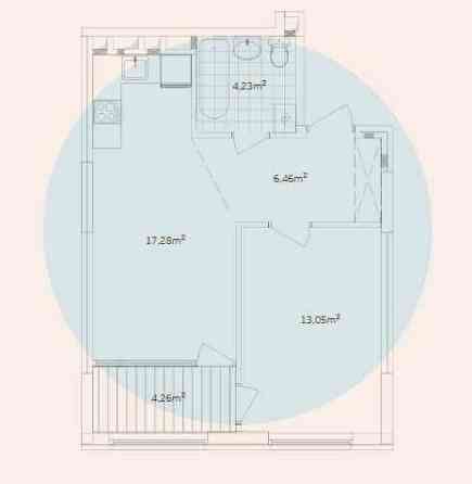 Топ ціна! 1-к квартира 45м2 ЖК Варшавський Плюс Киев