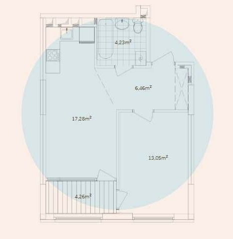 Топ ціна! 1-к квартира 45м2 ЖК Варшавський Плюс Киев - изображение 2