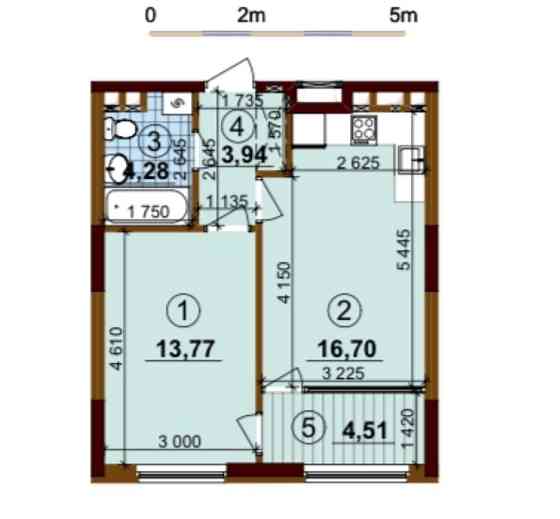 Вигідно! 1-к квартира 44м2 ЖК Варшавський Плюс Виноградар Киев
