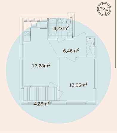 Крута пропозиція! 1-к квартира 46м2 ЖК Варшавський Плюс Виноградар Киев