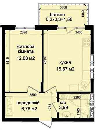 Топ ціна! 1-к квартира ЖК Кришталеві Джерела Киев