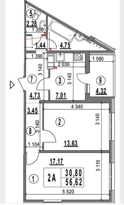 Оренда 2-кімн квартири в ЖК «Еврика», ст. М «Іподром» Киев - изображение 8