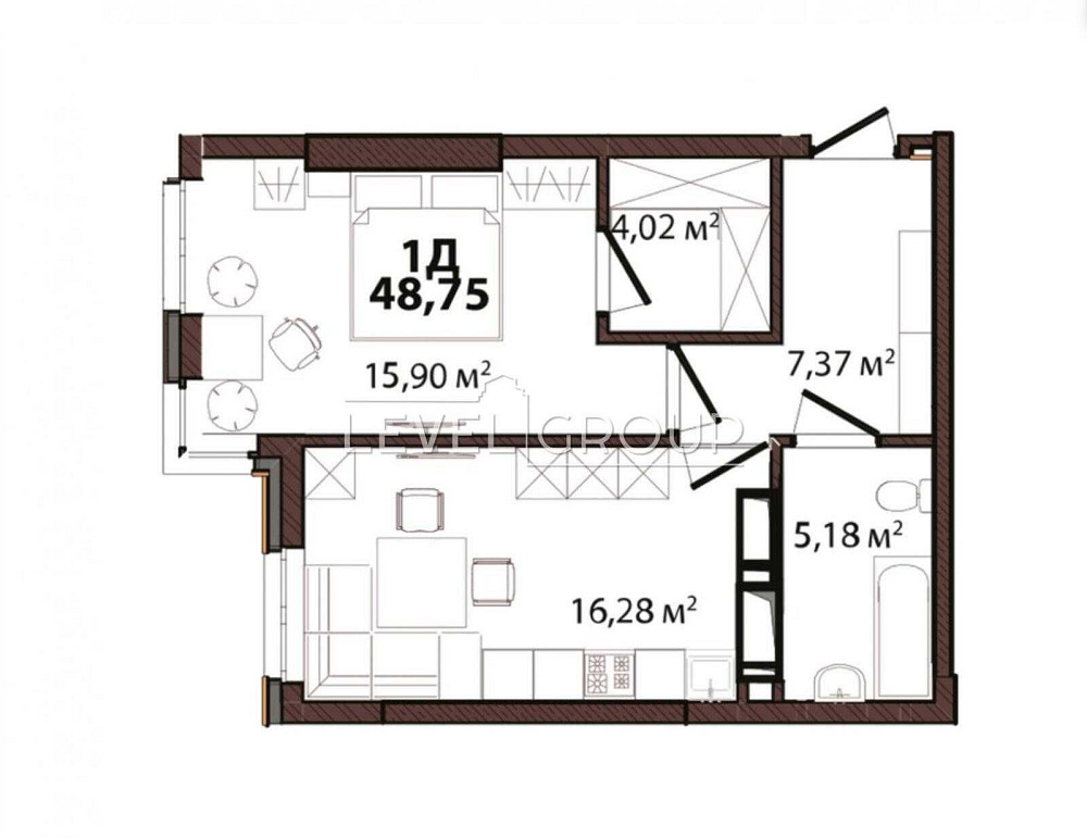 Продаж 1-к квартири в ЖК EDELDORF HILLS Киев - изображение 4
