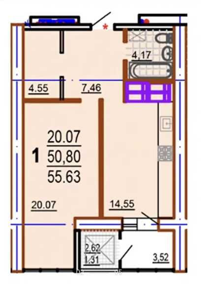 Продам 1комн.квартиру жк Шекспира,метро 23-августа.Павлово поле Харків - зображення 2