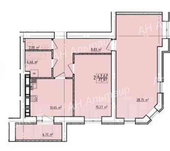 ЖК Левада-2 Продам видовую 2К квартиру S=71м2 Дом сдан GT Харків
