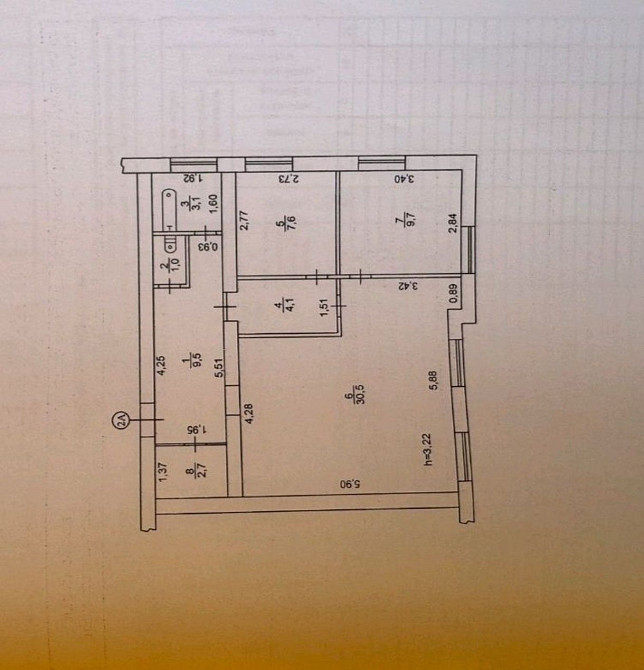 Продам 3х комнатную квартиру в чечеловском районе Дніпро - зображення 3