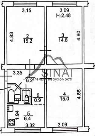 Продам 3-кімнатну квартиру біля парку та посольства, Шевченківський Киев