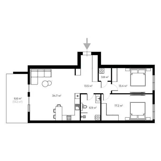 Продаж квартири з ремонтом в ЖК «GRAND HILLS». Ужгород - изображение 8