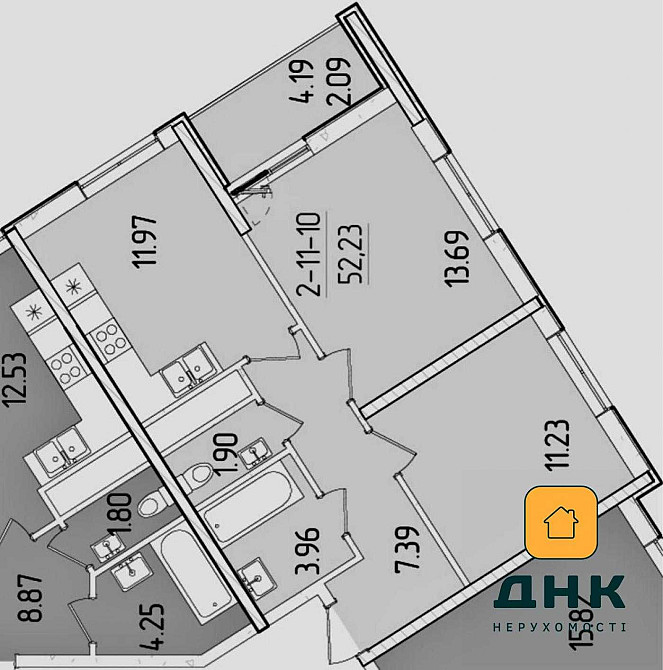 KADORR City .Краснова .Видовая двухкомнатная квартира. 63 Жемчужина. Одеса - зображення 3